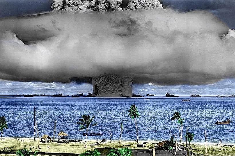 Baker Nuclear Test Site Markers