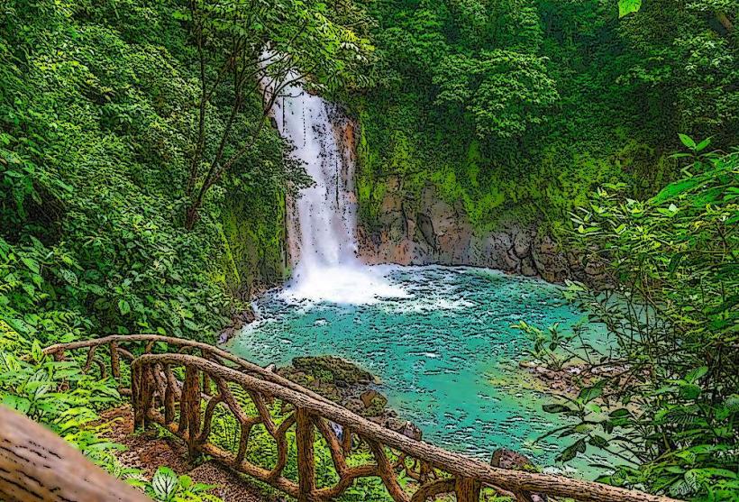 Rio Celeste Waterfall