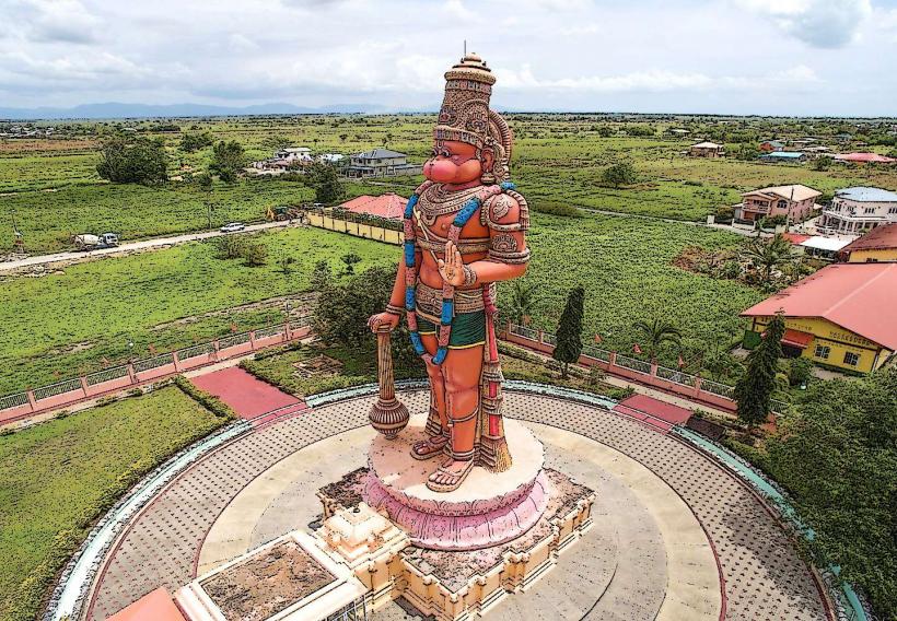 Dattatreya Temple and Hanuman Statue