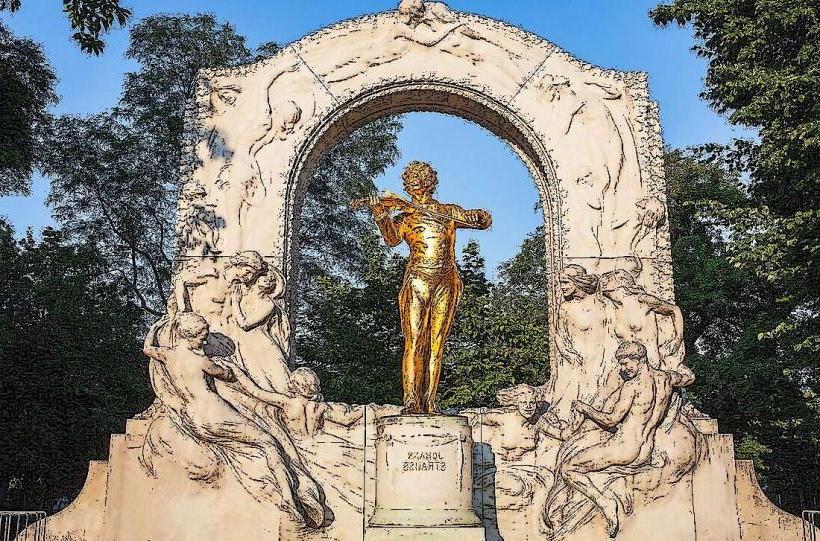 Stadtpark and Johann Strauss Monument