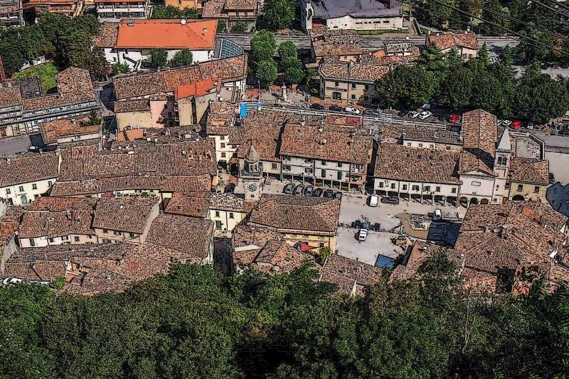 Old Town Center of Borgo Maggiore