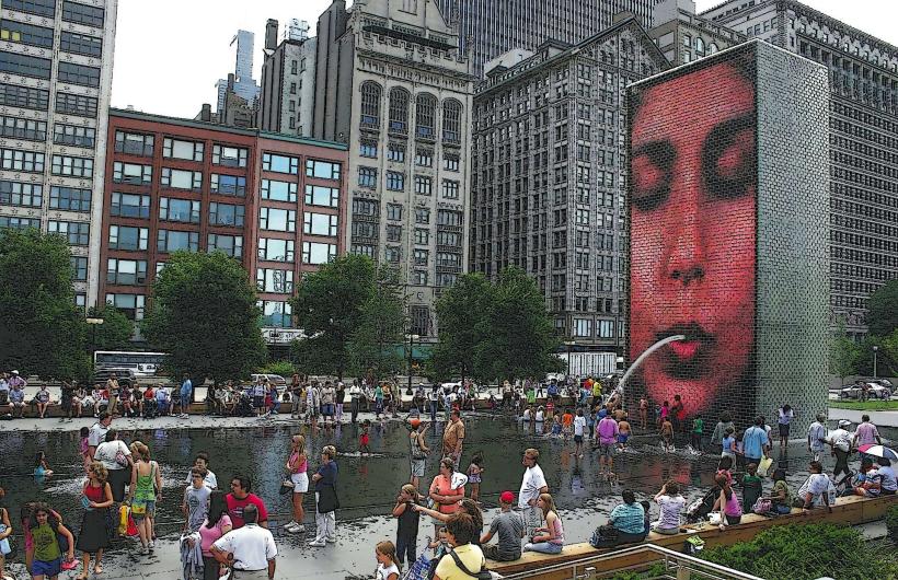 Millennium Park Crown Fountain