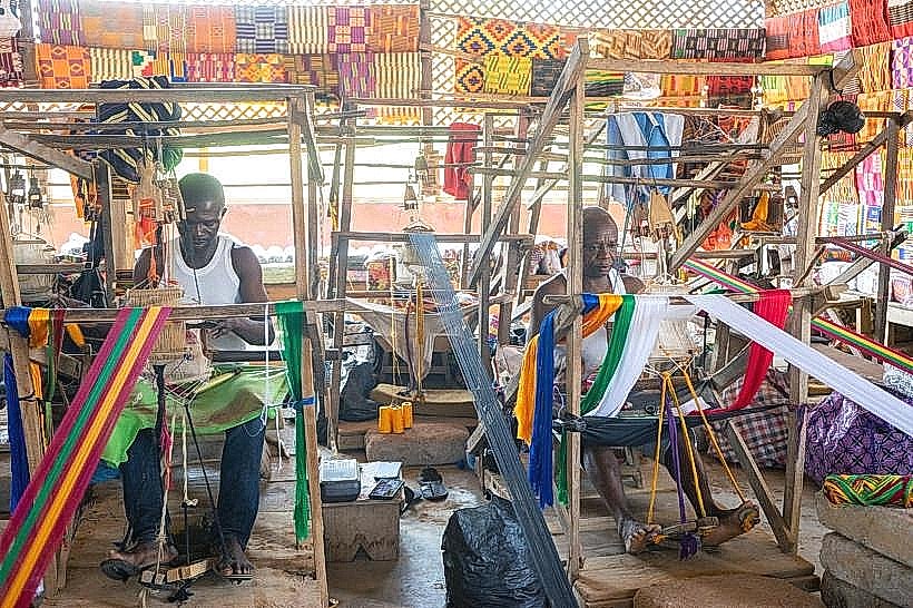 Bonwire Kente Weaving Village