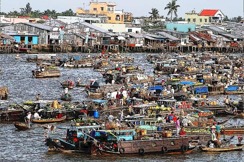 Cai Rang Floating Market