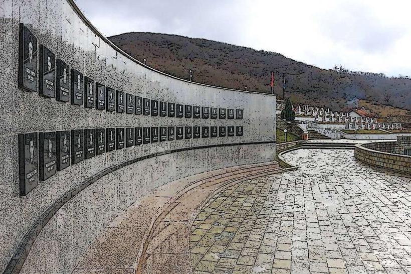 Memorial Wall of Kosovo Victims