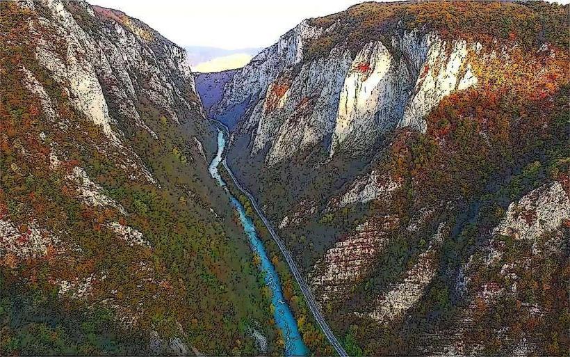 Vrbas River Canyon