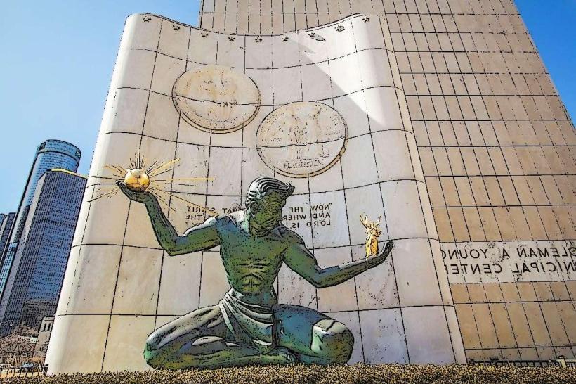 Spirit of Detroit Statue