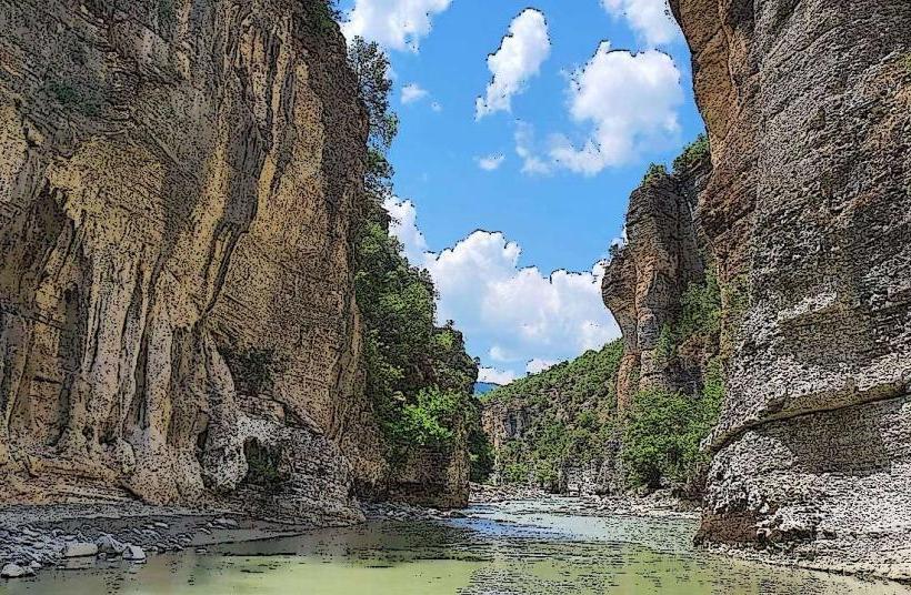 Çorovodë River Canyon