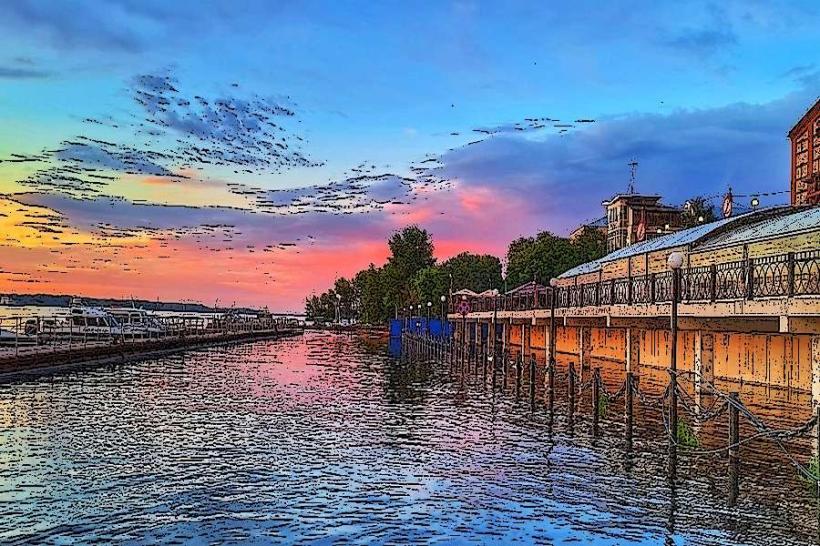 Volga River Embankment