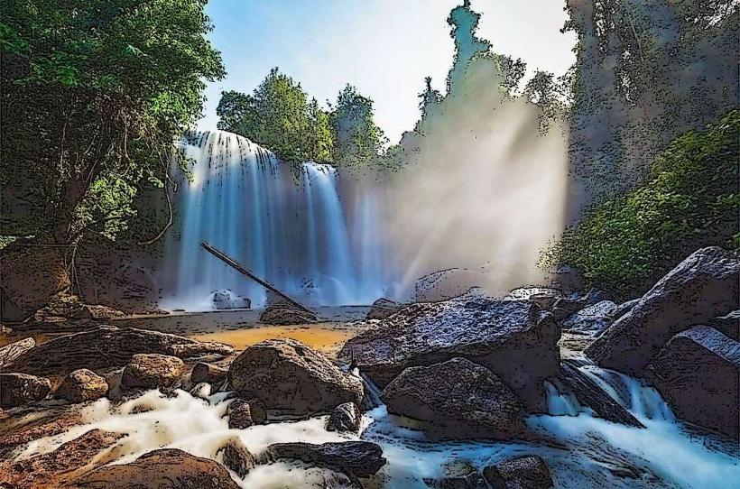 Phnom Kulen Waterfall