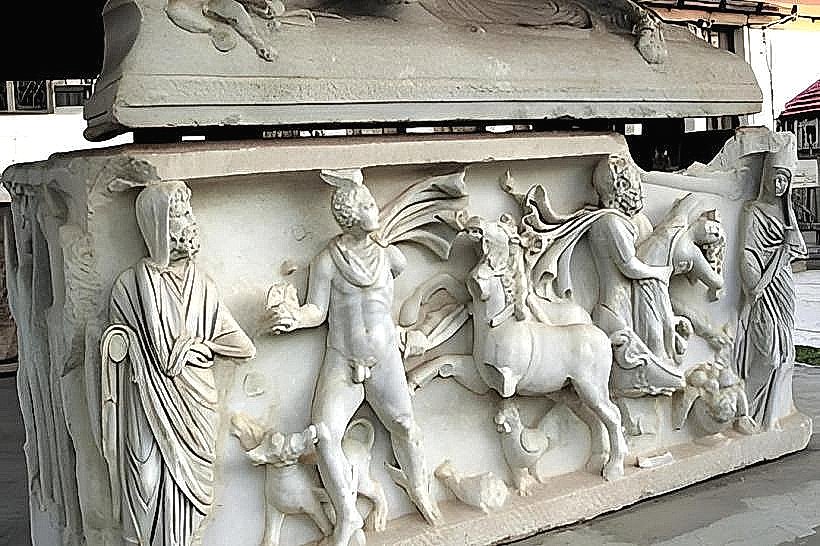 Roman Sarcophagi Courtyard