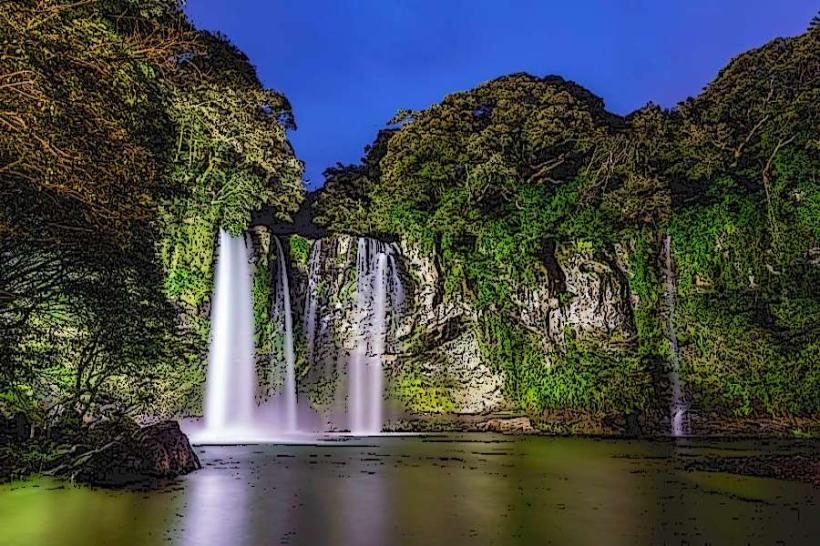 Cheonjeyeon Waterfalls